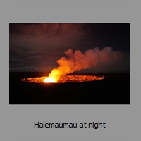 Halemaumau at night